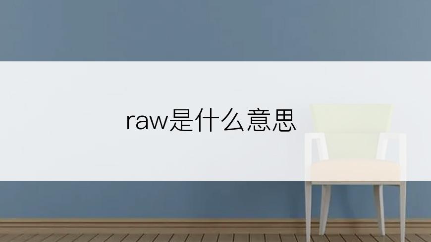 raw是什么意思