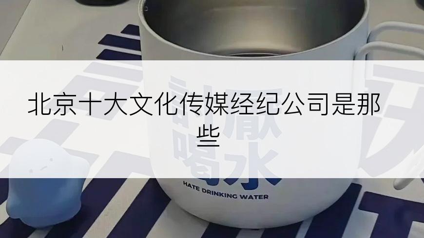 北京十大文化传媒经纪公司是那些
