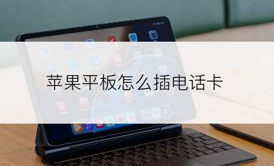 苹果平板怎么插电话卡