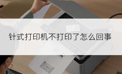 针式打印机不打印了怎么回事