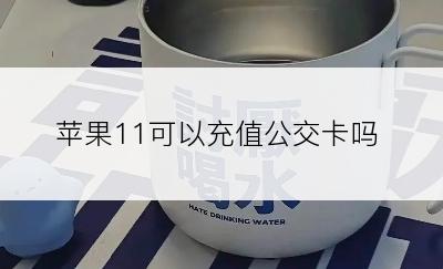 苹果11可以充值公交卡吗