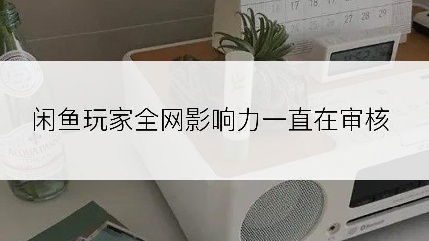 闲鱼玩家全网影响力一直在审核
