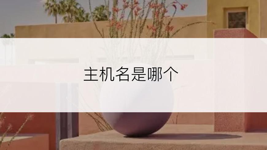 主机名是哪个