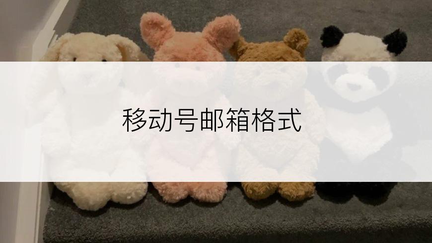 移动号邮箱格式