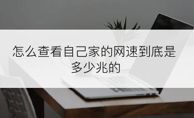 怎么查看自己家的网速到底是多少兆的