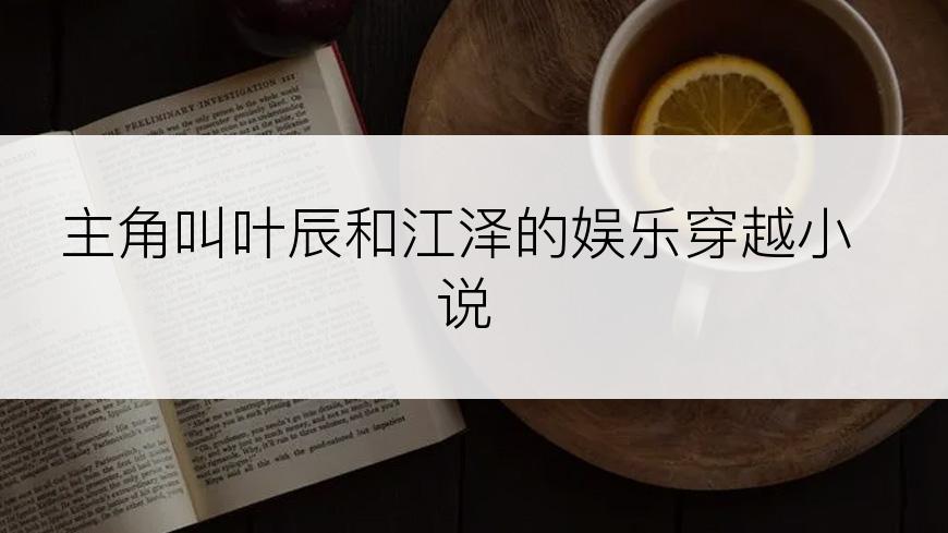 主角叫叶辰和江泽的娱乐穿越小说