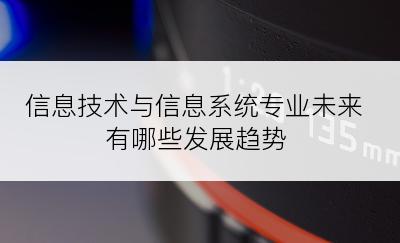 信息技术与信息系统专业未来有哪些发展趋势