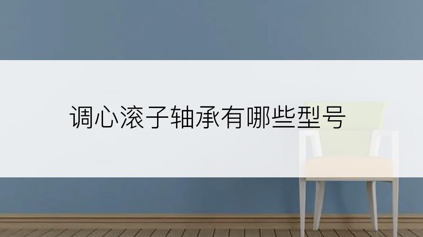 调心滚子轴承有哪些型号