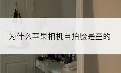 为什么苹果相机自拍脸是歪的