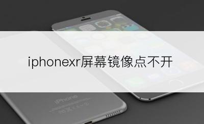 iphonexr屏幕镜像点不开