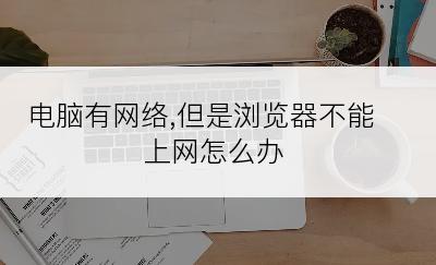 电脑有网络,但是浏览器不能上网怎么办