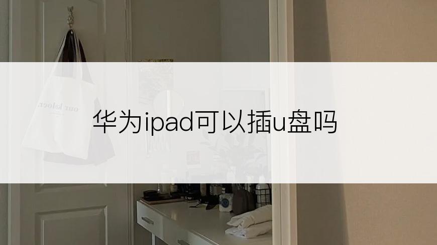 华为ipad可以插u盘吗