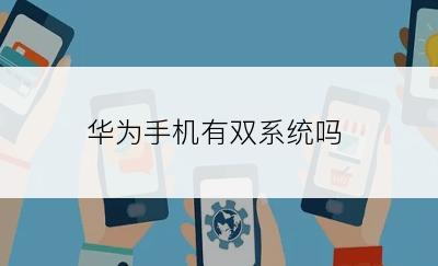 华为手机有双系统吗
