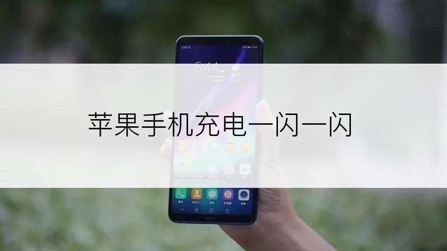苹果手机充电一闪一闪