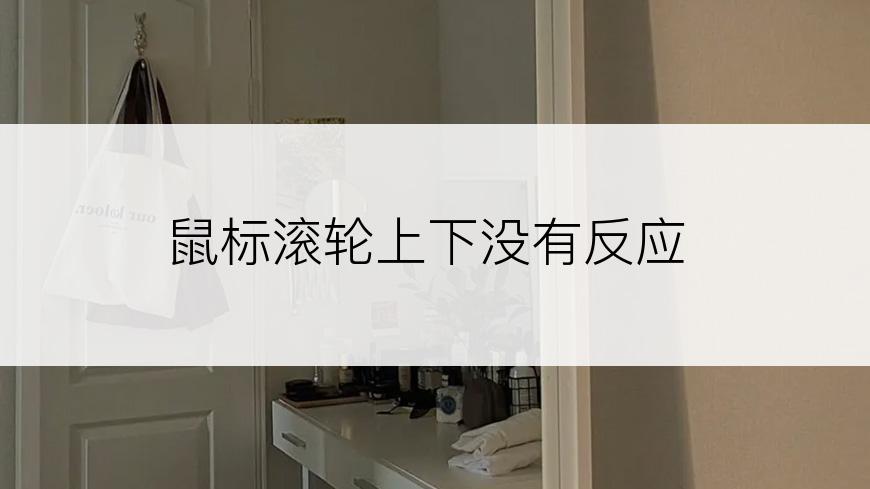 鼠标滚轮上下没有反应