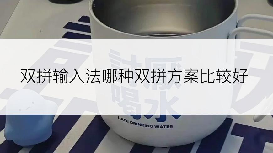 双拼输入法哪种双拼方案比较好