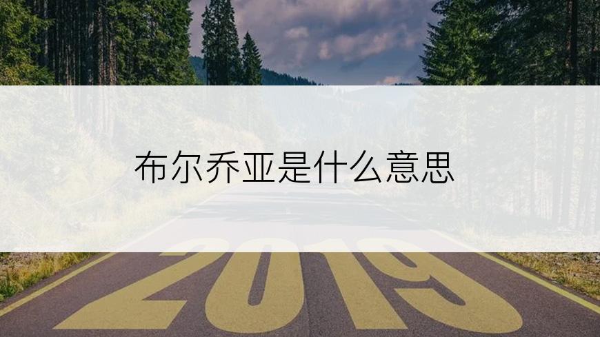 布尔乔亚是什么意思
