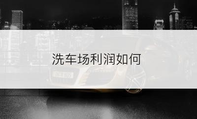 洗车场利润如何