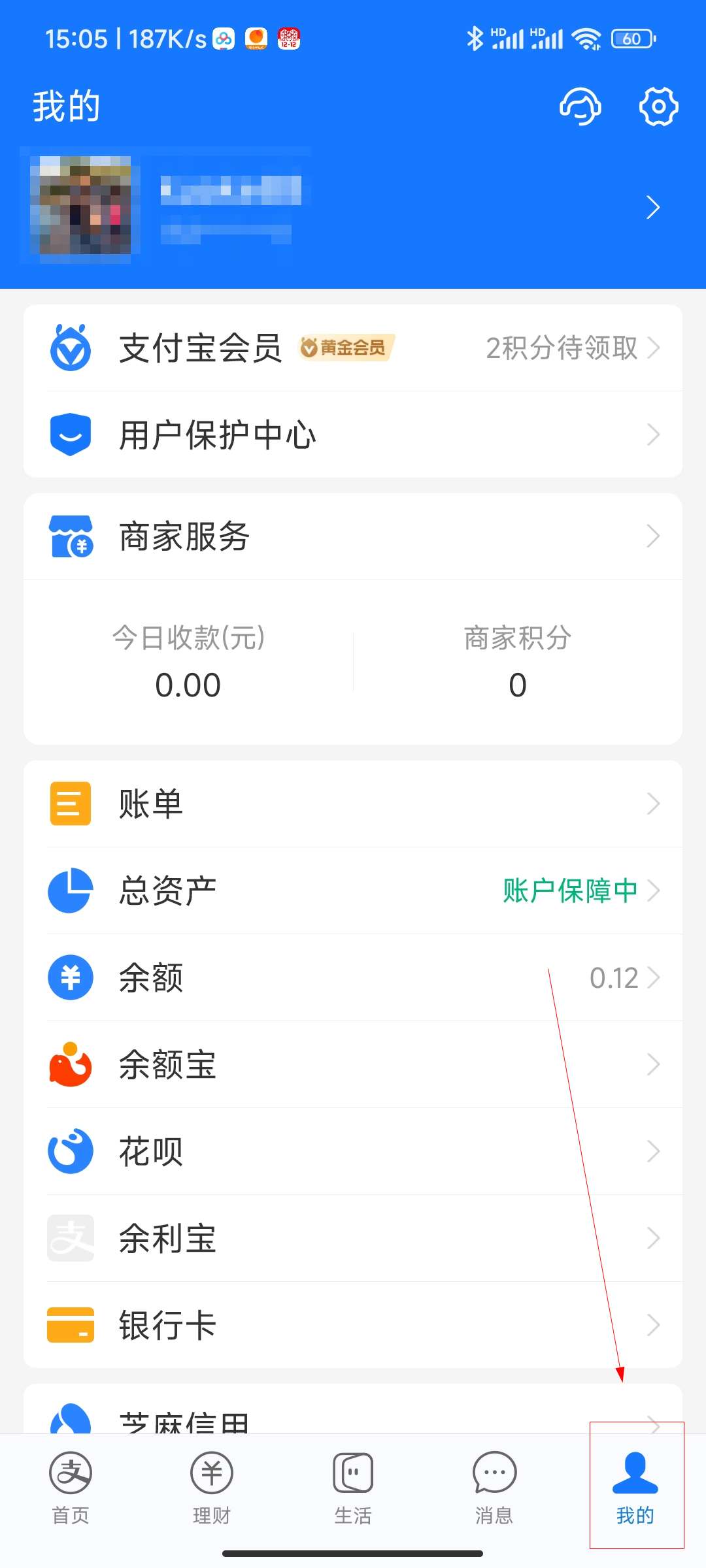 支付宝支付分在哪里看