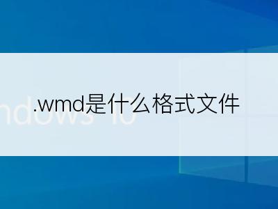 .wmd是什么格式文件