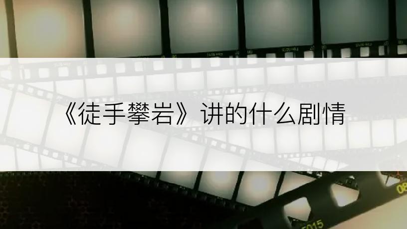 《徒手攀岩》讲的什么剧情