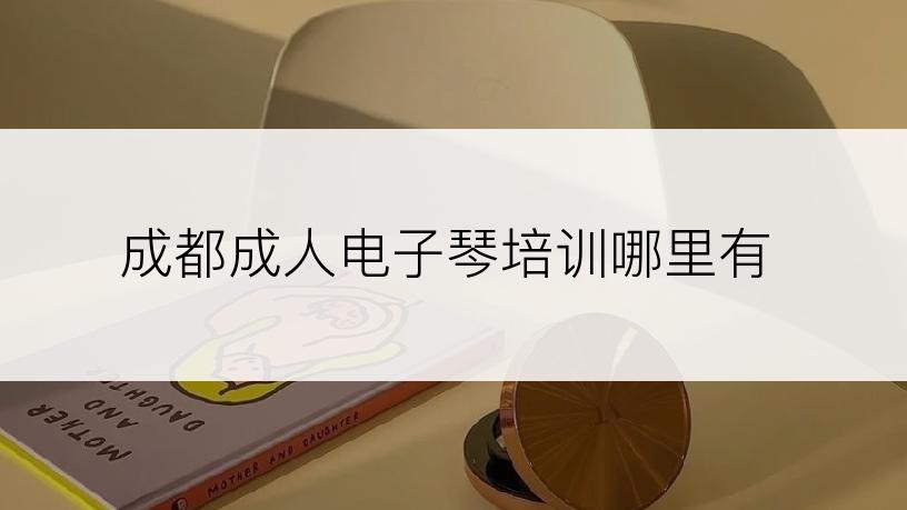 成都成人电子琴培训哪里有