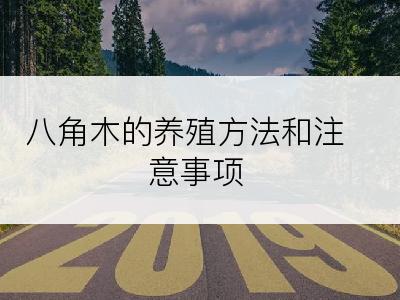 八角木的养殖方法和注意事项