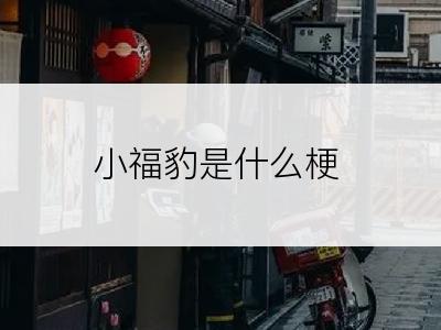 小福豹是什么梗