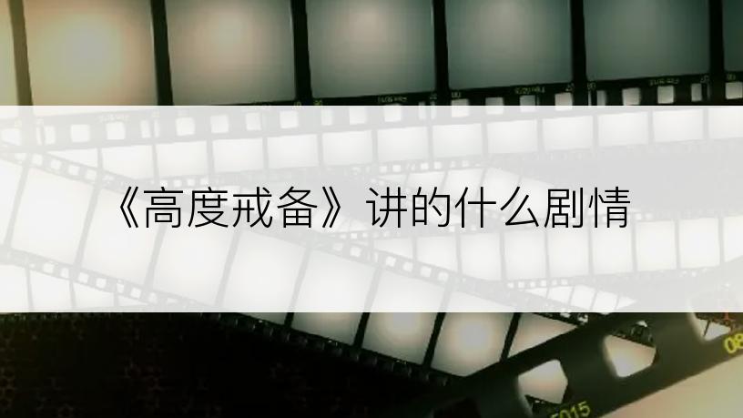 《高度戒备》讲的什么剧情