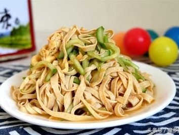 黄瓜鸡蛋拌豆腐丝的制作方法