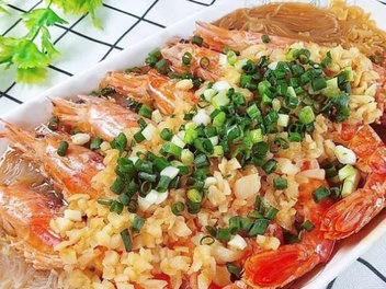 蒜蓉粉丝虾的制作方法