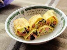 养生蛋饼卷的制作方法