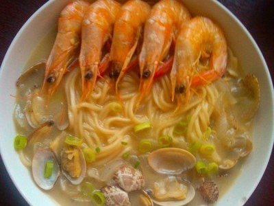 海鲜面的制作方法