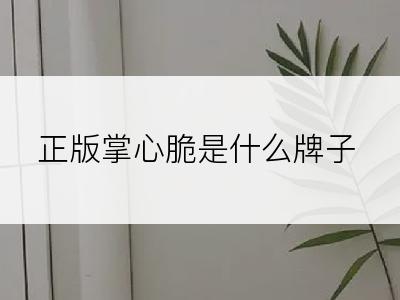 正版掌心脆是什么牌子