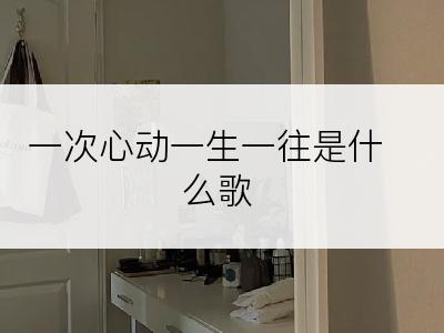 一次心动一生一往是什么歌