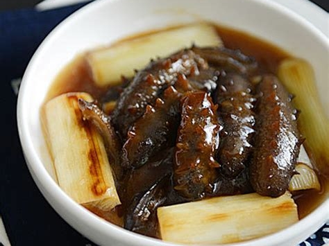 葱烧海参蒸豆腐的制作方法