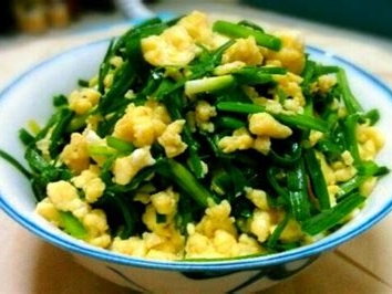 韭菜炒鸡蛋的制作方法