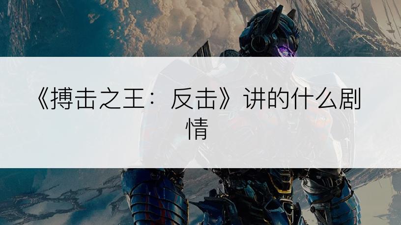 《搏击之王：反击》讲的什么剧情
