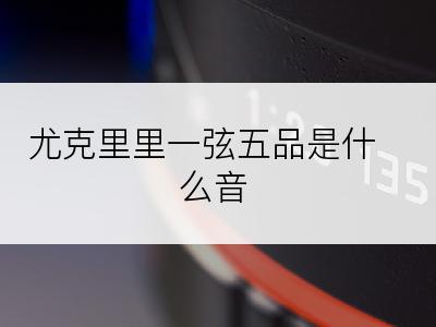 尤克里里一弦五品是什么音