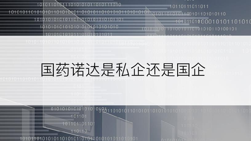 国药诺达是私企还是国企