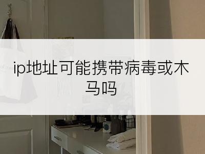 ip地址可能携带病毒或木马吗