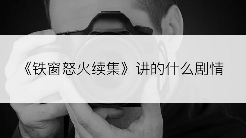 《铁窗怒火续集》讲的什么剧情