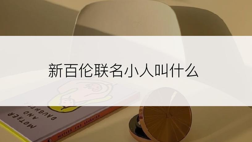 新百伦联名小人叫什么