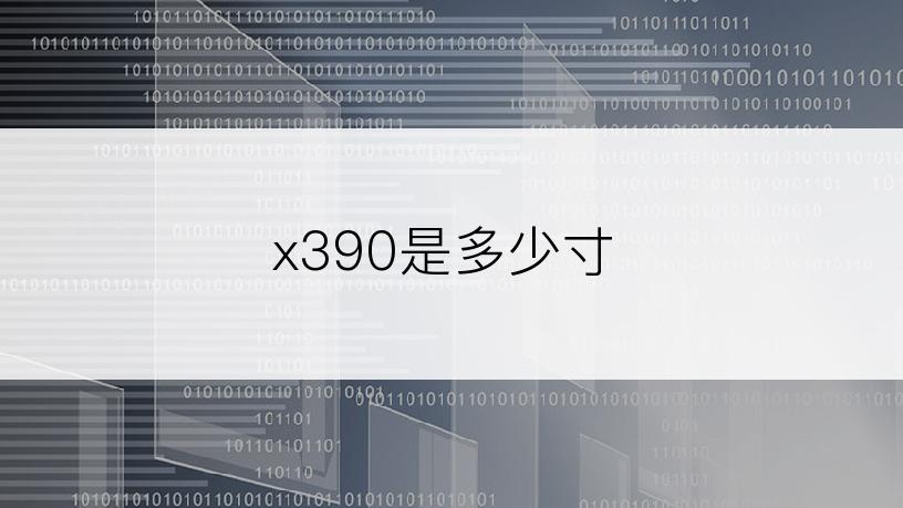 x390是多少寸