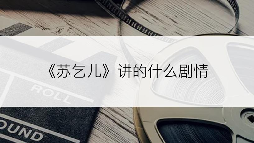《苏乞儿》讲的什么剧情