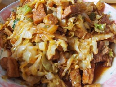 醋溜里脊肉大白菜的制作方法