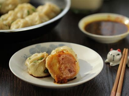 素三鲜水煎包的制作方法