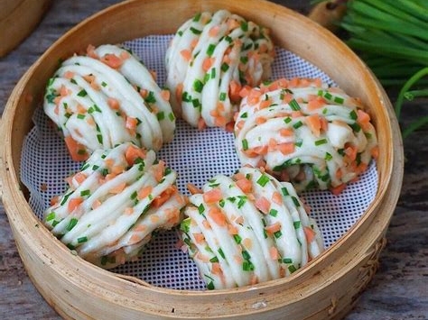 香葱火腿花卷的制作方法