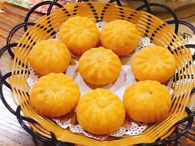 金灿灿的美味南瓜饼的制作方法