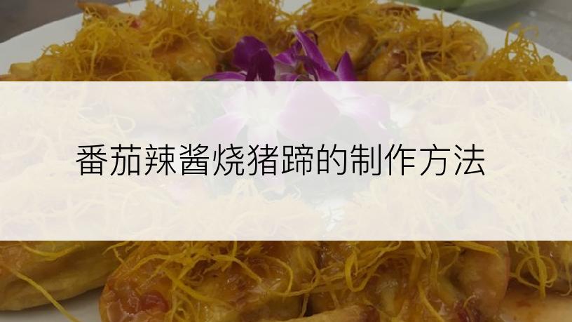 番茄辣酱烧猪蹄的制作方法